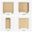 Commode 3 tiroirs avec pieds arrondis en bois Lumo