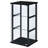 Callie Black Glass 3-Shelf Curio Cabinet