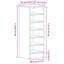 6 Pair Shoe Storage Cabinet