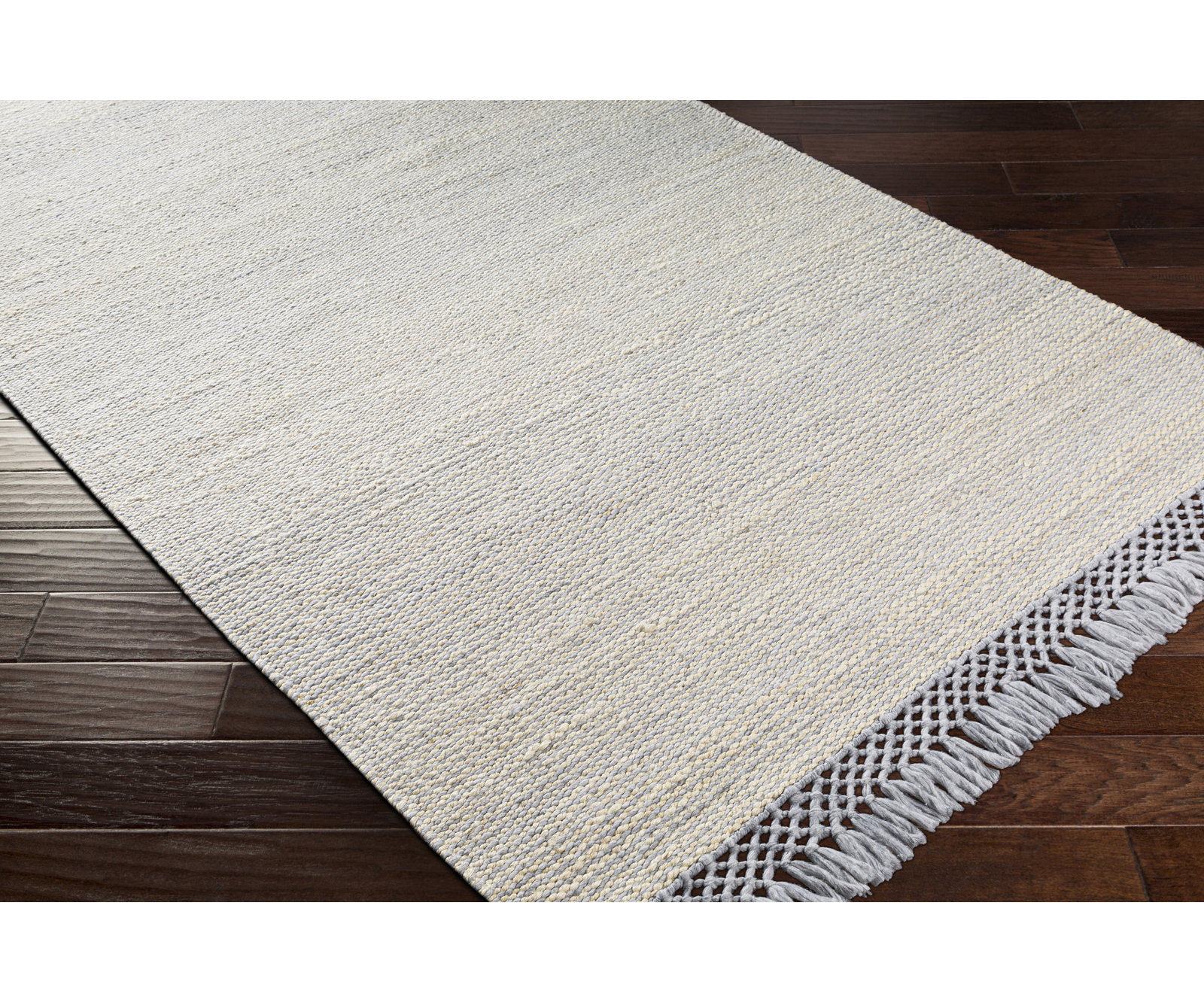 Blume Slate Pale Blue Hand-Woven Jute Rug, Rectangle 2' x 3'