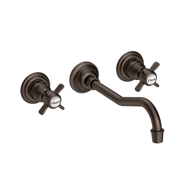 Fairfield Wall Mount Bathroom Faucet, English Bronze