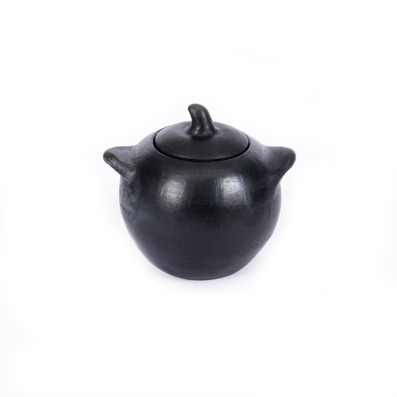 Earthenware Jar, 8" H x 7" W x 10" D