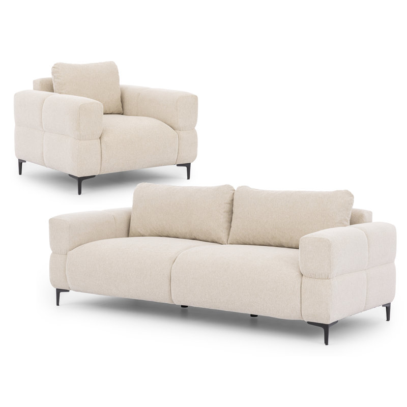 Cardea 2 - Piece Living Room Set, Beige
