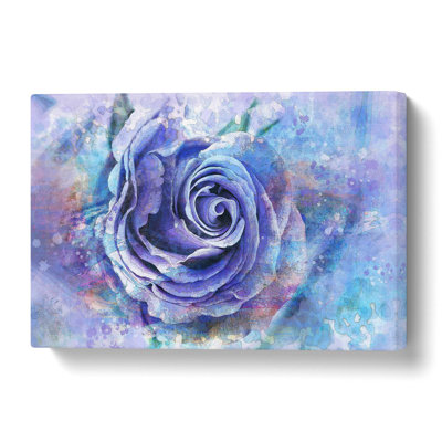 Lilac Rose - Wrapped Canvas Painting