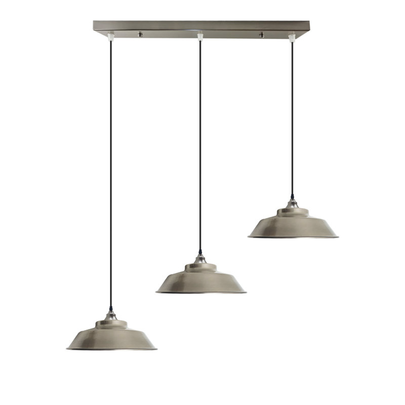 Fulks 3 - Light Black Kitchen Island Pendant