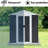 5Ft X 3Ft Dark Grey Metal Garden Shed With Long-Lasting And Solid Frame 5X3 Feet Essential Ventilation-122098239-122098242