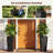 Set Of 2 Tall Rattan Planters With Detachable Plastic Liners, Black-1129588693-1129588692-1129588682