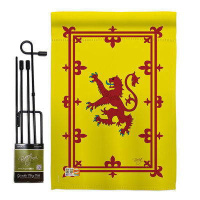 Double Sided 18.5'' H x 13'' W Polyester Flag Set