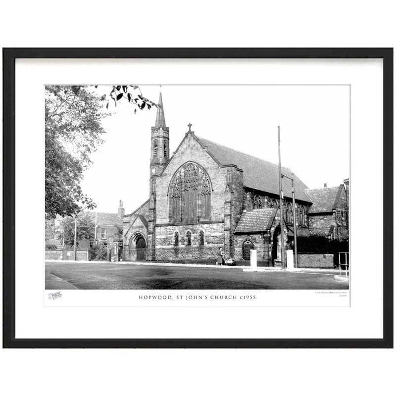 Hopwood, St John's Church C1955 by Francis Frith - Single Picture Frame Print, 45cm H x 60cm W x 2.3cm D
