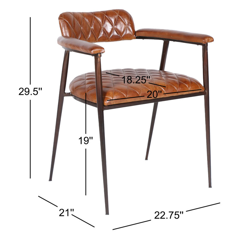 Hudson Leather Arm Chair