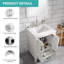 Ensemble de meuble-lavabo simple 24 po Ravis