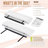 Sorbus Wood Floating Shelves for Wall - Long 16” Solid Wood Wall Shelves for Bathroom Decor, Books, Bedroom & Living Room - Set of 2, White-111103430-124322102