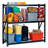 77'' W Steel Height -Adjustable Shelving Unit