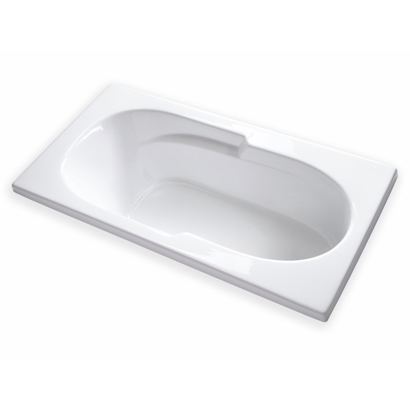 72'' x 36'' Drop-In Soaking Acrylic Bathtub