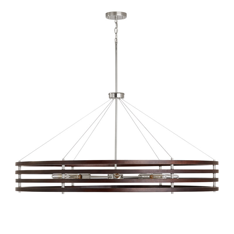 Lustre tambour unique à 8 lumières Dalton