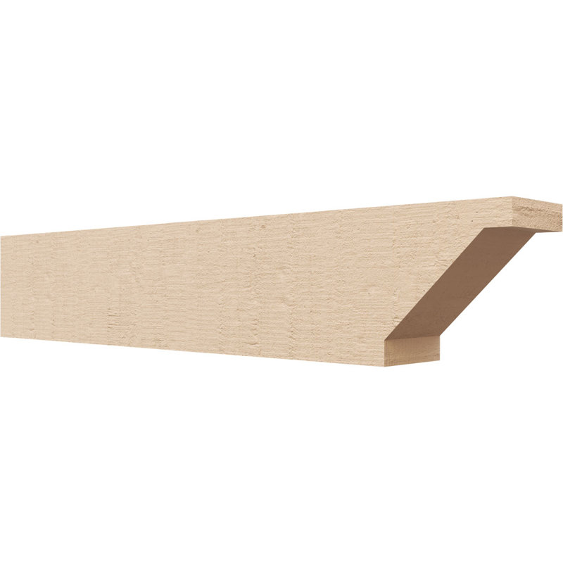 Burlington Woodgrain TimberThane Ra partier queue, brun clair apprêté, H 7 po x l 35 po x P 9 po