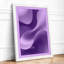 Flowing Purple Forms Minimalist - Print-938449219-938449276