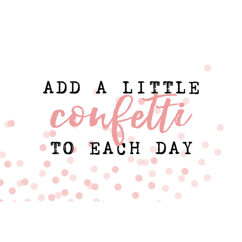 Add Confetti - Wrapped Canvas Art Prints, 30cm H x 46cm W x 3.8cm D