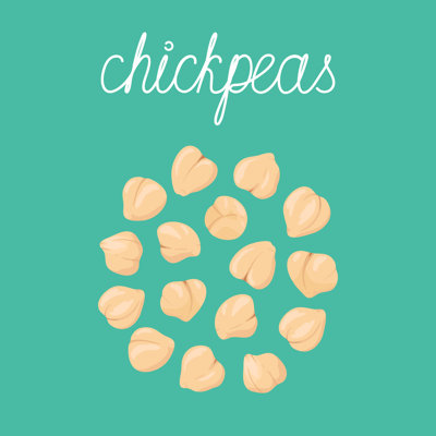 Chickpeas - Wrapped Canvas Print