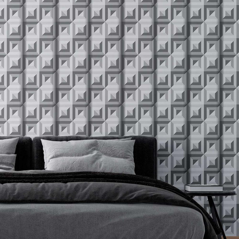 Concentric Squares Peel & Stick Wallpaper N08227