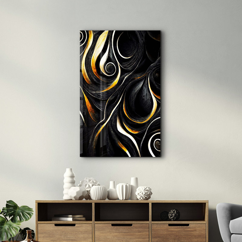 Peinture élégante en verre trempé de 27,6 po x 43,3 po | 100% verre trempé, épaisseur: 0,16 pouce | Œuvre imprimée UV, parfaite pour la décoration intérieure et les intérieurs modernes, des visuels époustouflants pour toute pièce