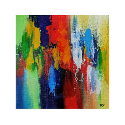 Multicolored Abstract Painting | Acrylic On Stretched Canvas | By Shraddha Shirsat