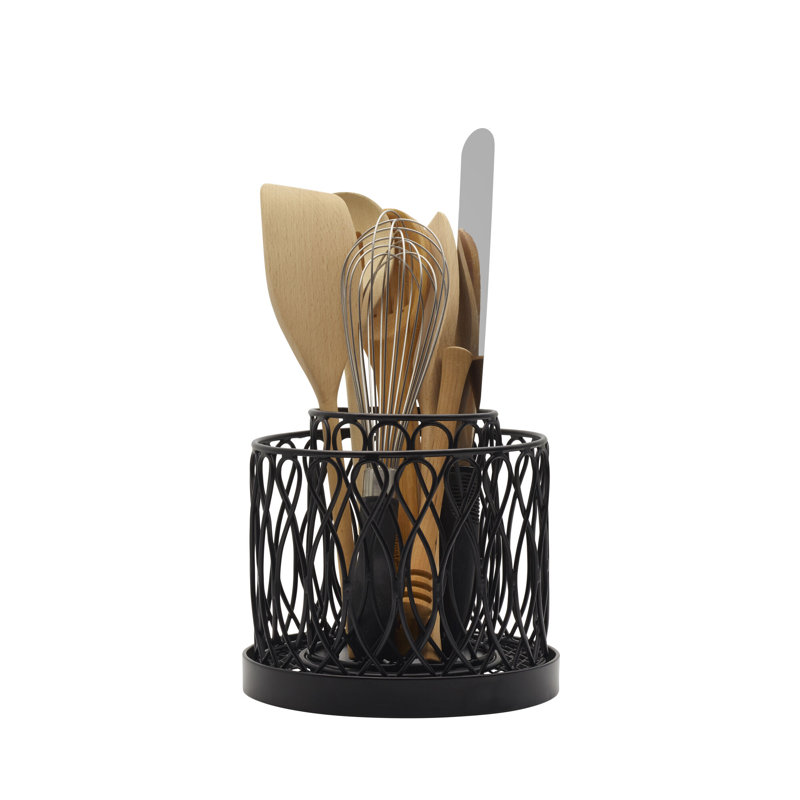 Gourmet Basics by Mikasa Twist Loop Utensil Crock