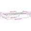 Solid Wood Pine Bed Frame Wooden Bed Base Multi Sizes-1228293358