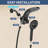 Matte Black Magnetic Dual Shower Head With Handheld Sprayer And Waterfall Mode-123382340