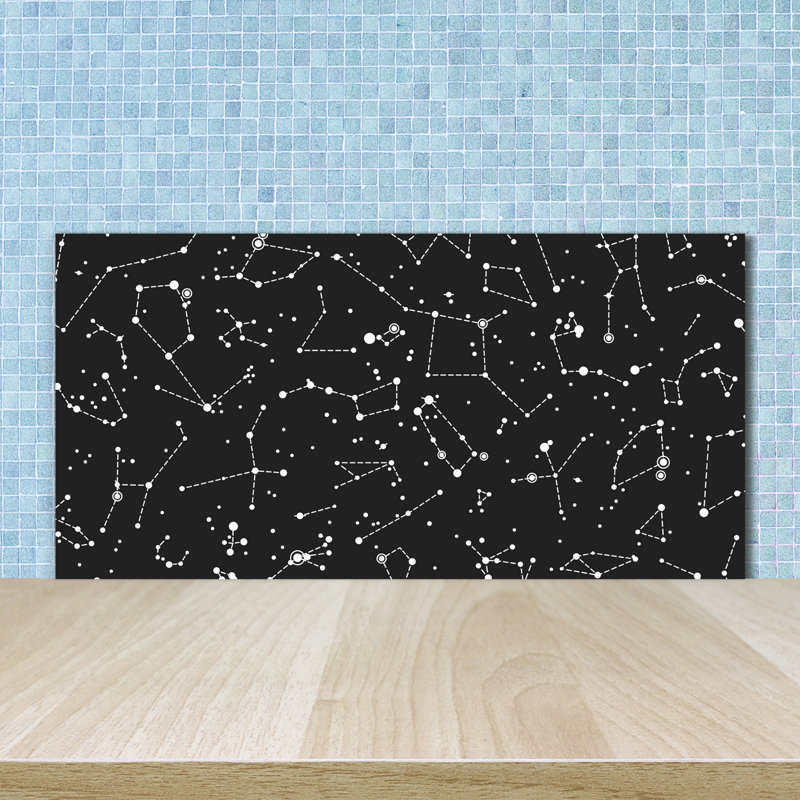 Basanta 50cm W x 100cm L Glass Peel and Stick Panel