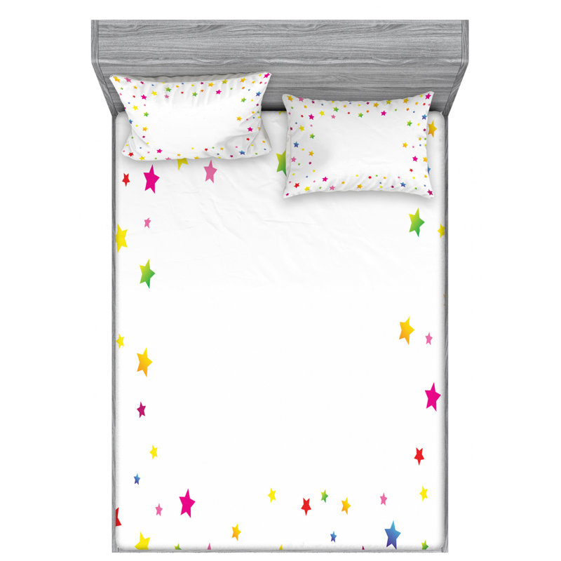 Microfiber Sheet Set, Queen Sheet Set with Fitted Sheet