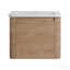 Ensemble de meuble-lavabo mural 24 po avec lavabo en céramique blanche et porte à fermeture en douceur, emballage Kd, contreplaqué-130184059