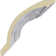 Échantillon - Moulure couronnée Endurathane Cornelia, H 6 3/8 po x P 6 1/4 po x F 8 5/8 po x L 12 po (répétition 18 7/8 po)