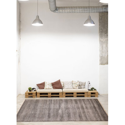 Finest Silk Shadow  Grey Rug 6'0" x 9'3"