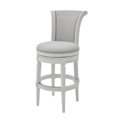 Upholstered Swivel Counter and Bar Stool