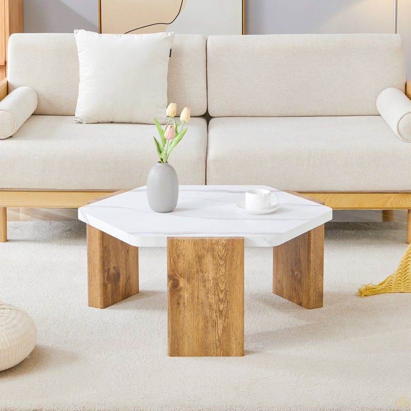 Table basse hexagonale 31 pouces