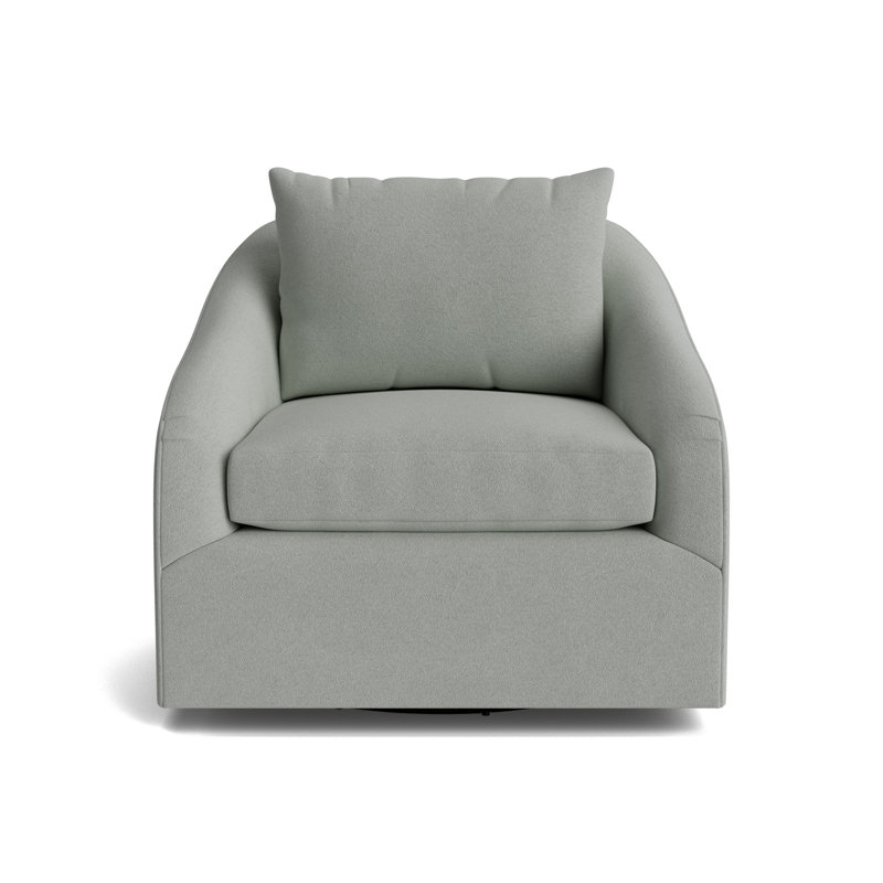 Laurel Swivel Chair, Performance Boucle - Mineral Green