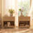 Adkins 24'' W Nightstand with Drawer Open Shelf and Built-In Outlets Stylish Bedside Table with Charging Station Wooden Nightstand Set of 2 Natural Wood-1041466490-1041466491