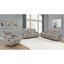 Causeuse-fauteuil rembourrée taupe Brazelton
