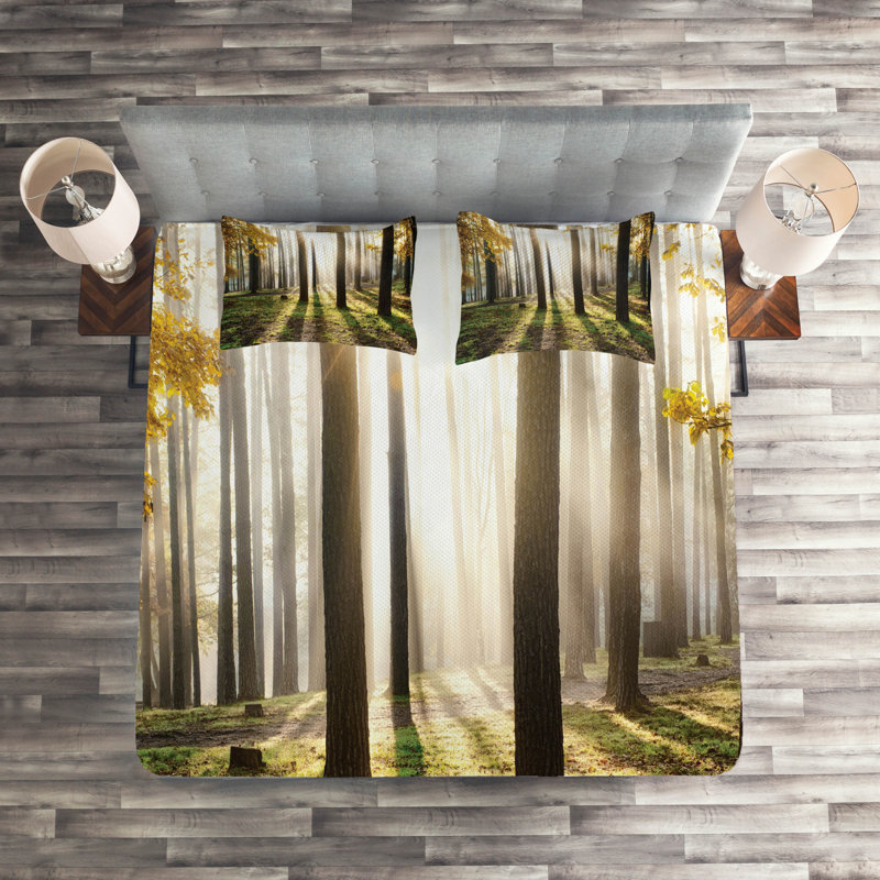 Forest Rustic Polyester Coverlet