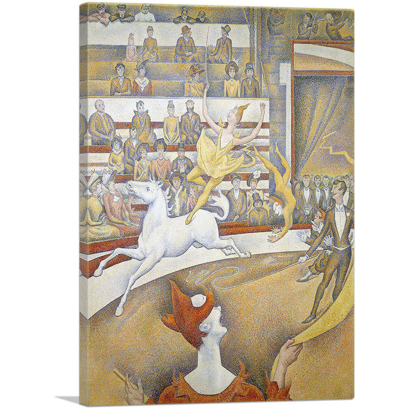 «The Circus 1891» par Georges Seurat, reproduction d'art sur toile tendue, H 26 po x l 18 po x 1,5 po