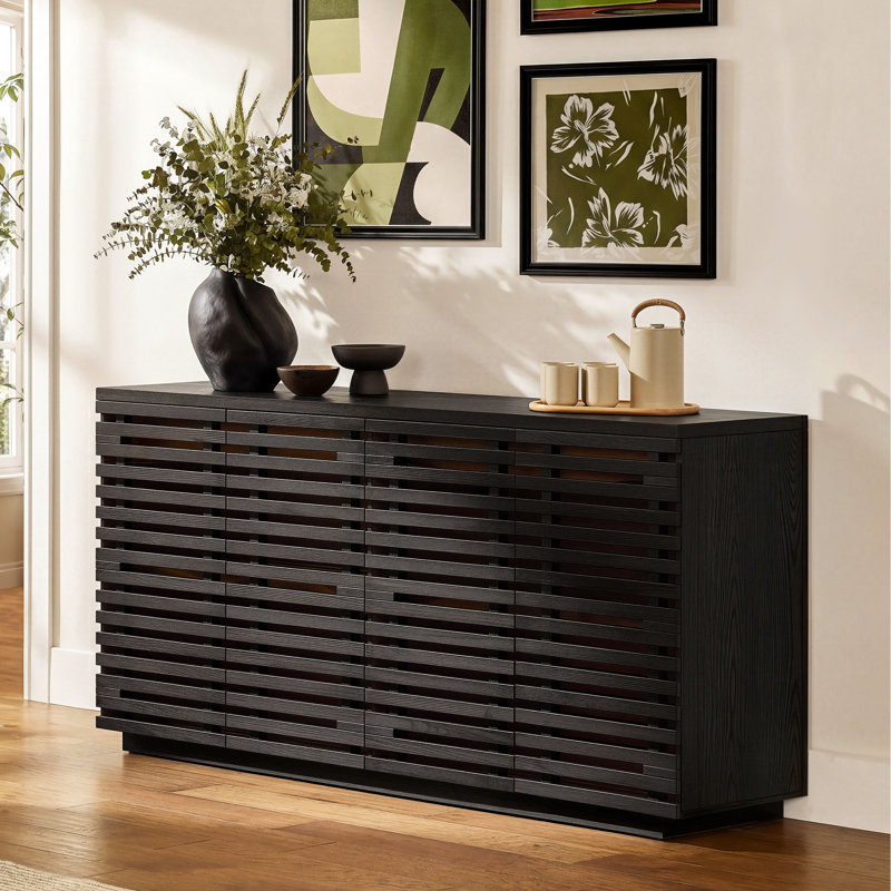 Armoire de rangement Hernest, Black