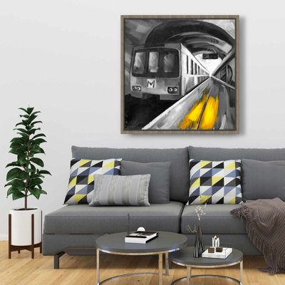 Vie urbaine - Transport industriel, toile encadrée décorative