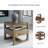 Geovoni End Table with Storage