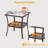 Crisette Square Metal Outdoor Side Table , 18'' in. W 18'' in. D-188166345