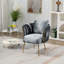 Fauteuil en velours capitonné Elandus-1148992735