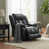 Gray Faux Leather