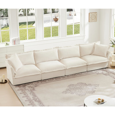 Contemporary 4 Seater Sofa Couch