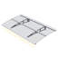 Auvent pour fenêtre de 59 po x 34 po - Support de toit en polycarbonate et aluminium résistant à la neige et au vent de style moderne 59 x 34