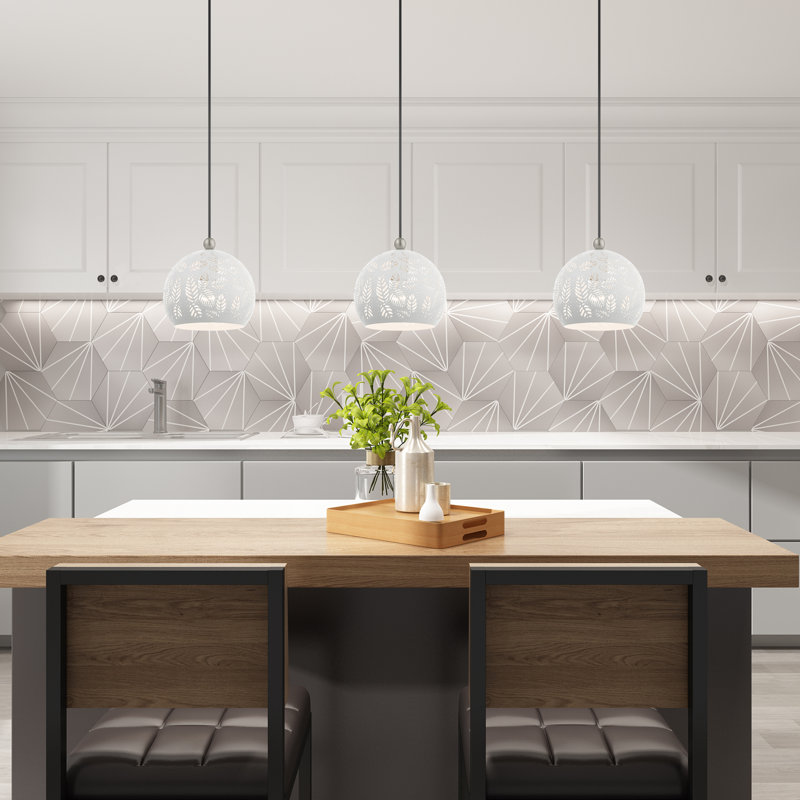 Alira 1 - Light Pendant, 80"H x 8"W x 8"D, White